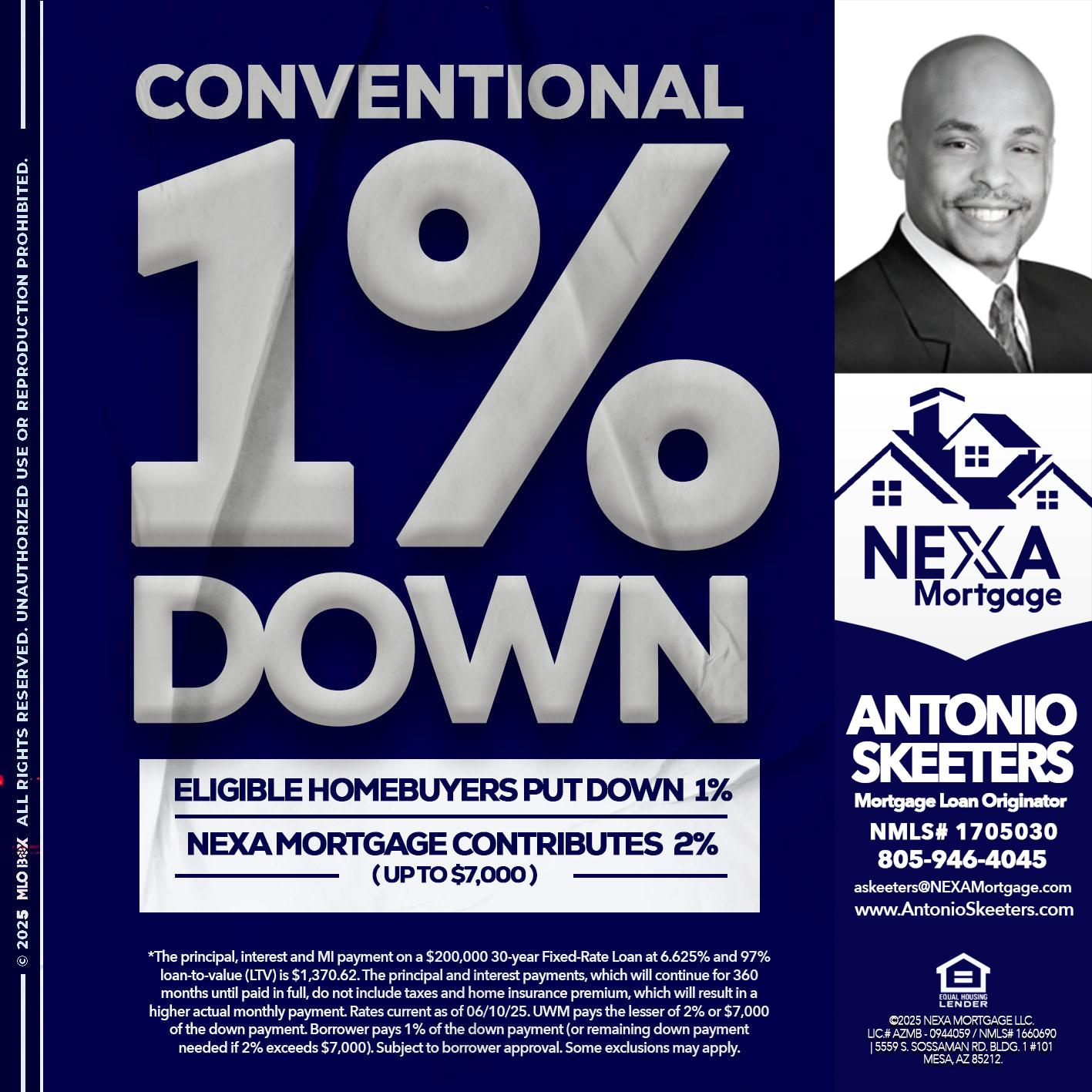 CONVENTIONAL - Antonio Skeeters -Loan Officer