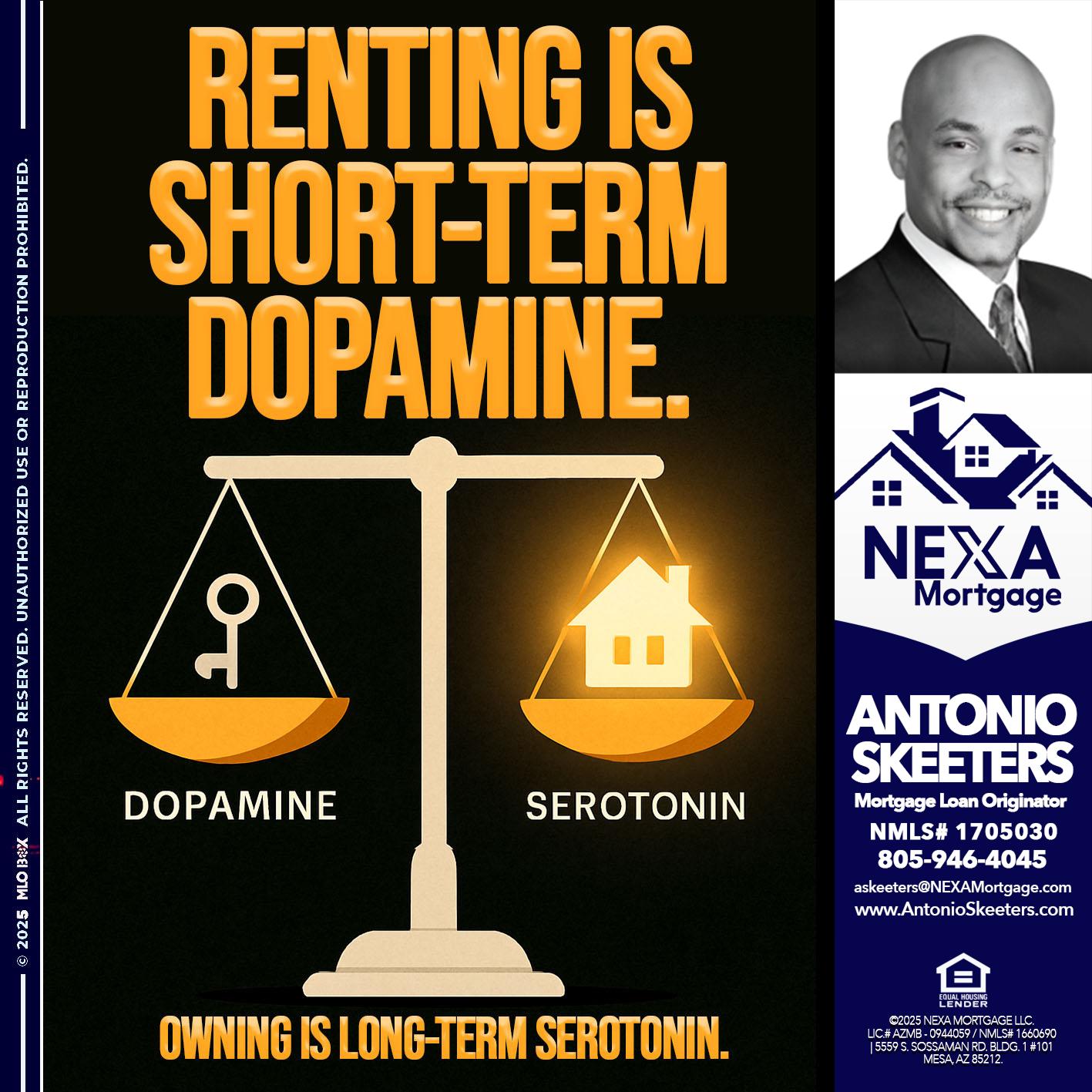 RENTING IS SHORT TERM - Antonio Skeeters -Loan Officer