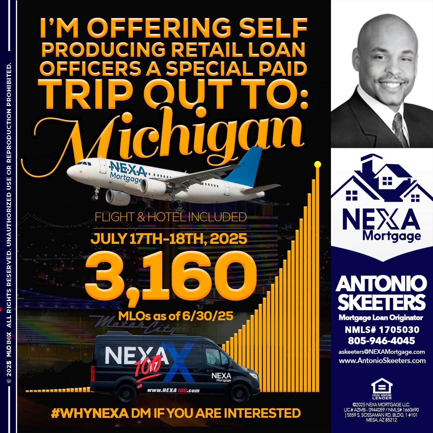 MICHIGAN TRIP - Antonio Skeeters -Loan Officer