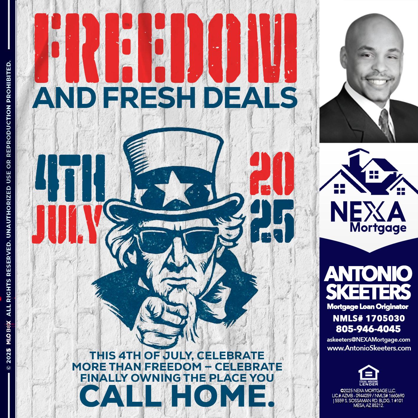 FREEDOM - Antonio Skeeters -Loan Officer