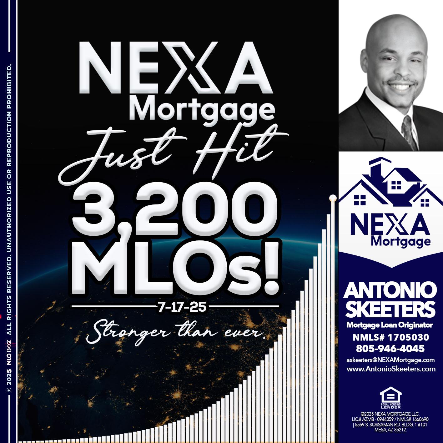 3200 MLOs - Antonio Skeeters -Loan Officer