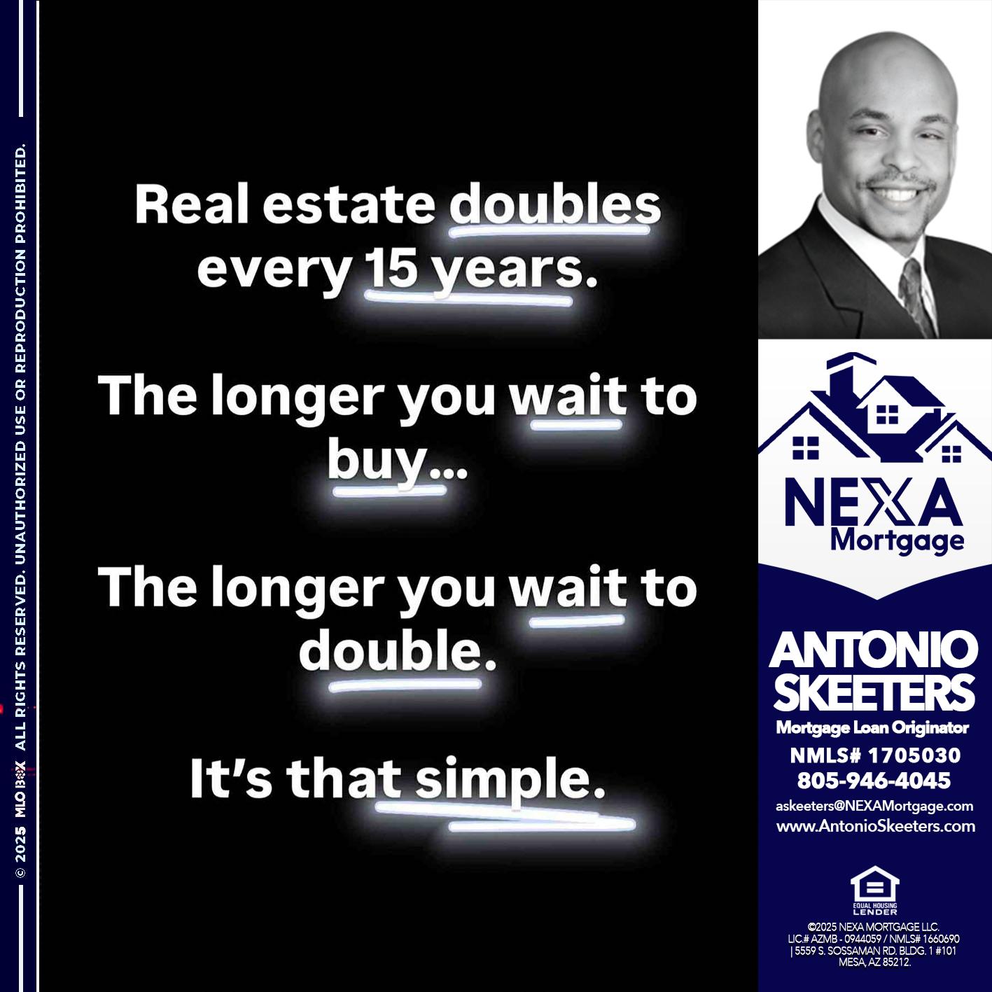 REAL ESTATE - Antonio Skeeters -Loan Officer