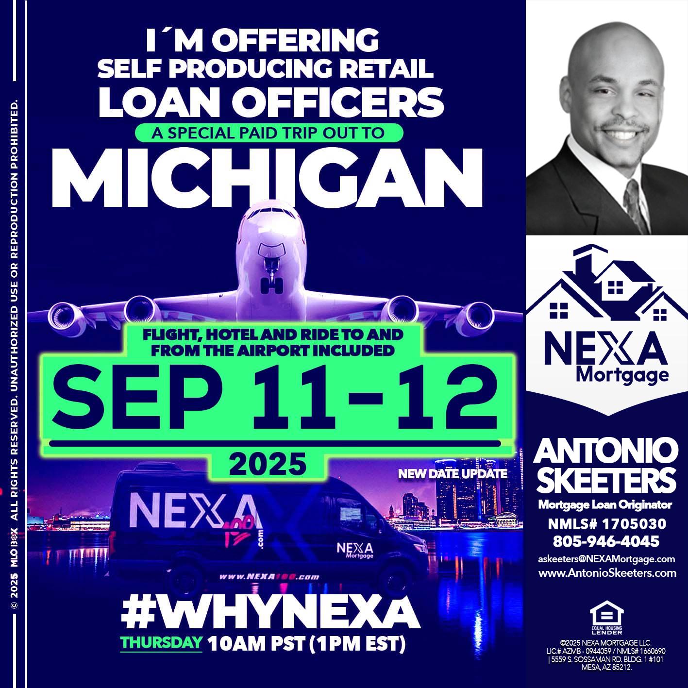 MICHIGAN TRIP - Antonio Skeeters -Loan Officer