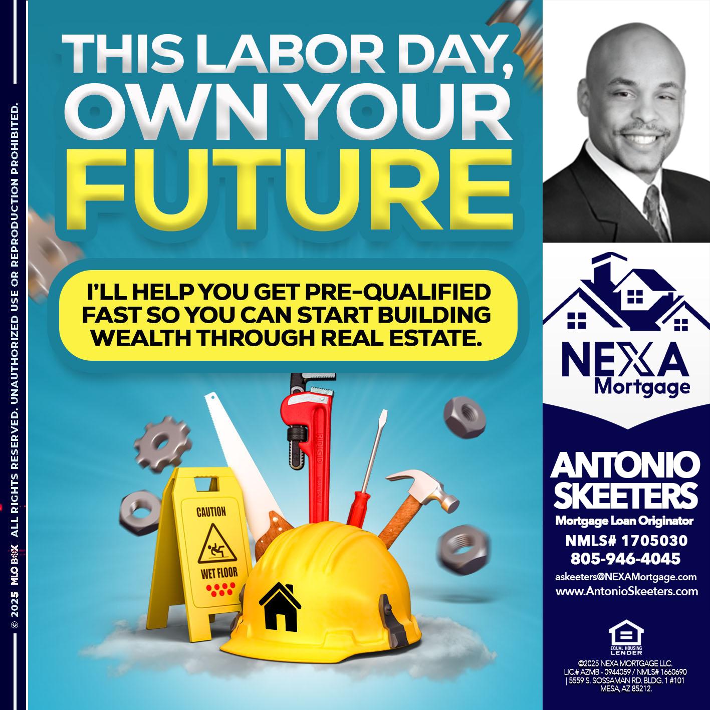LABOR DAY - Antonio Skeeters -Loan Officer