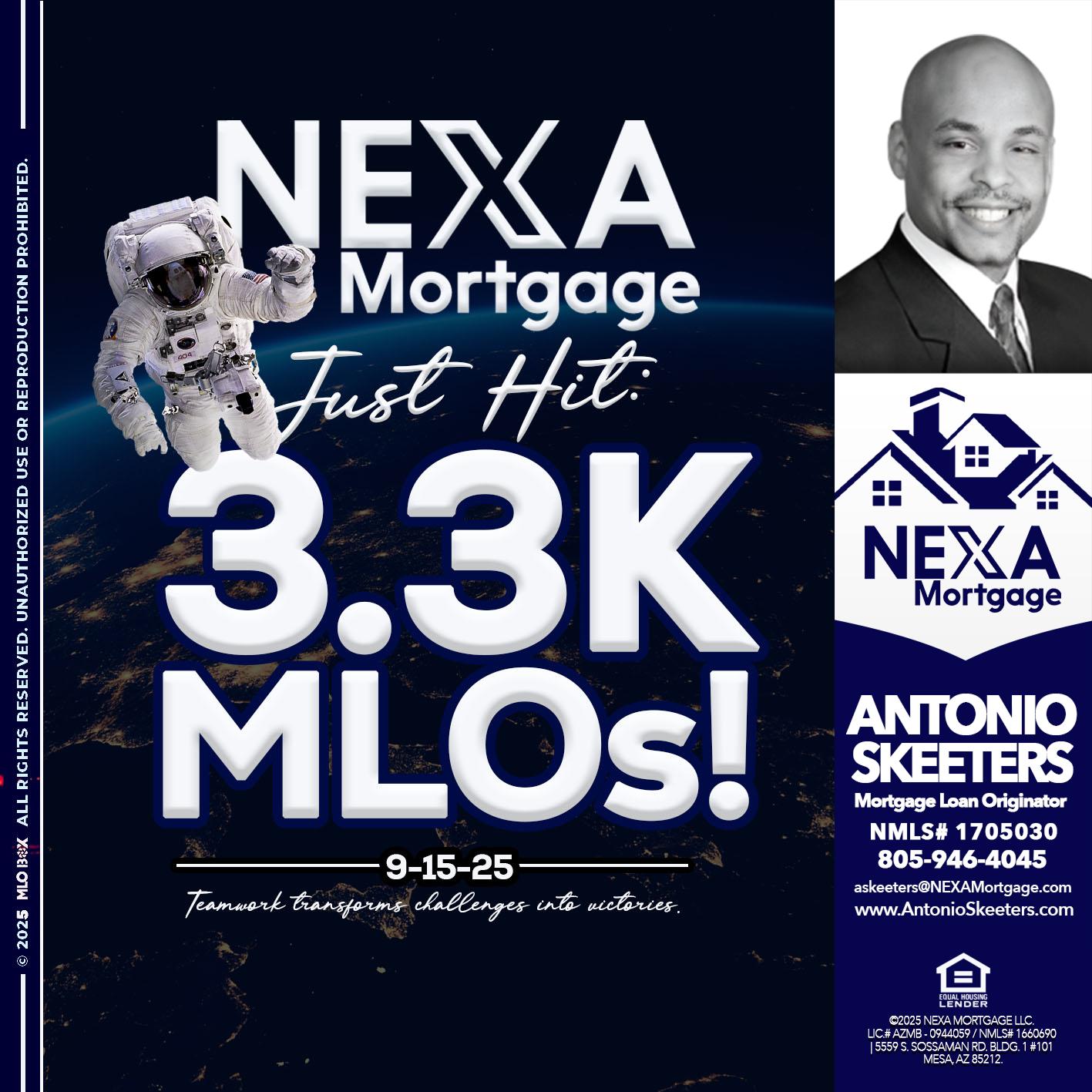 3.3K - Antonio Skeeters -Loan Officer